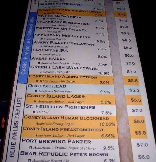 blue-palms-tap-list