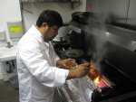 Ricardo Zarate Cooking Anticuchos